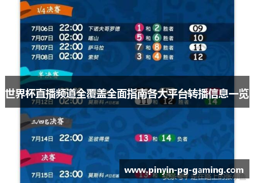 世界杯直播频道全覆盖全面指南各大平台转播信息一览